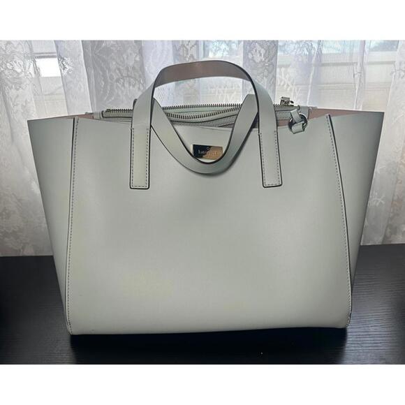 kate spade Handbags - Kate Spade New York Light Blue Leather Tote Bag Satchel Purse